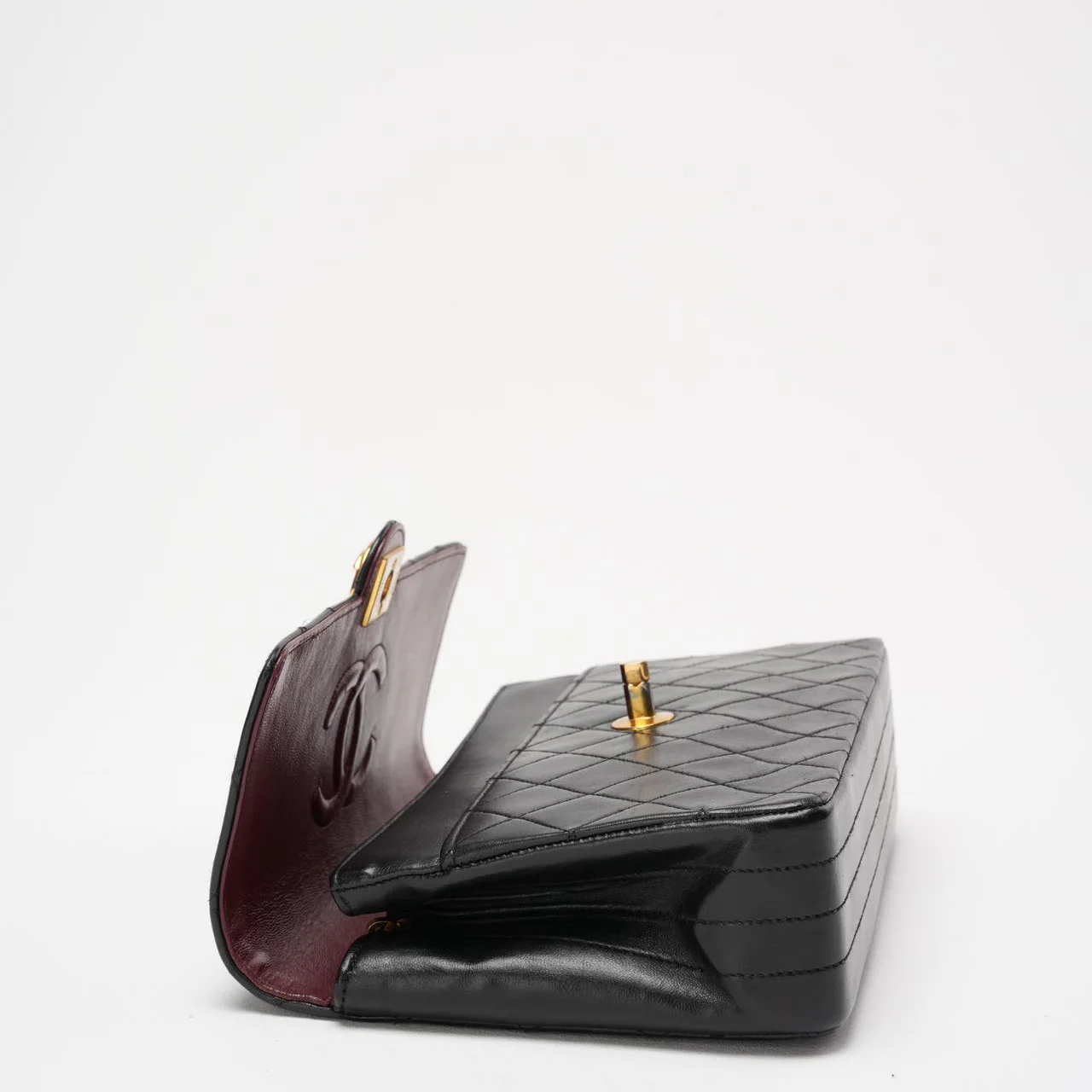 Chanel Black Vintage Timeless Classic Single Flap Bag