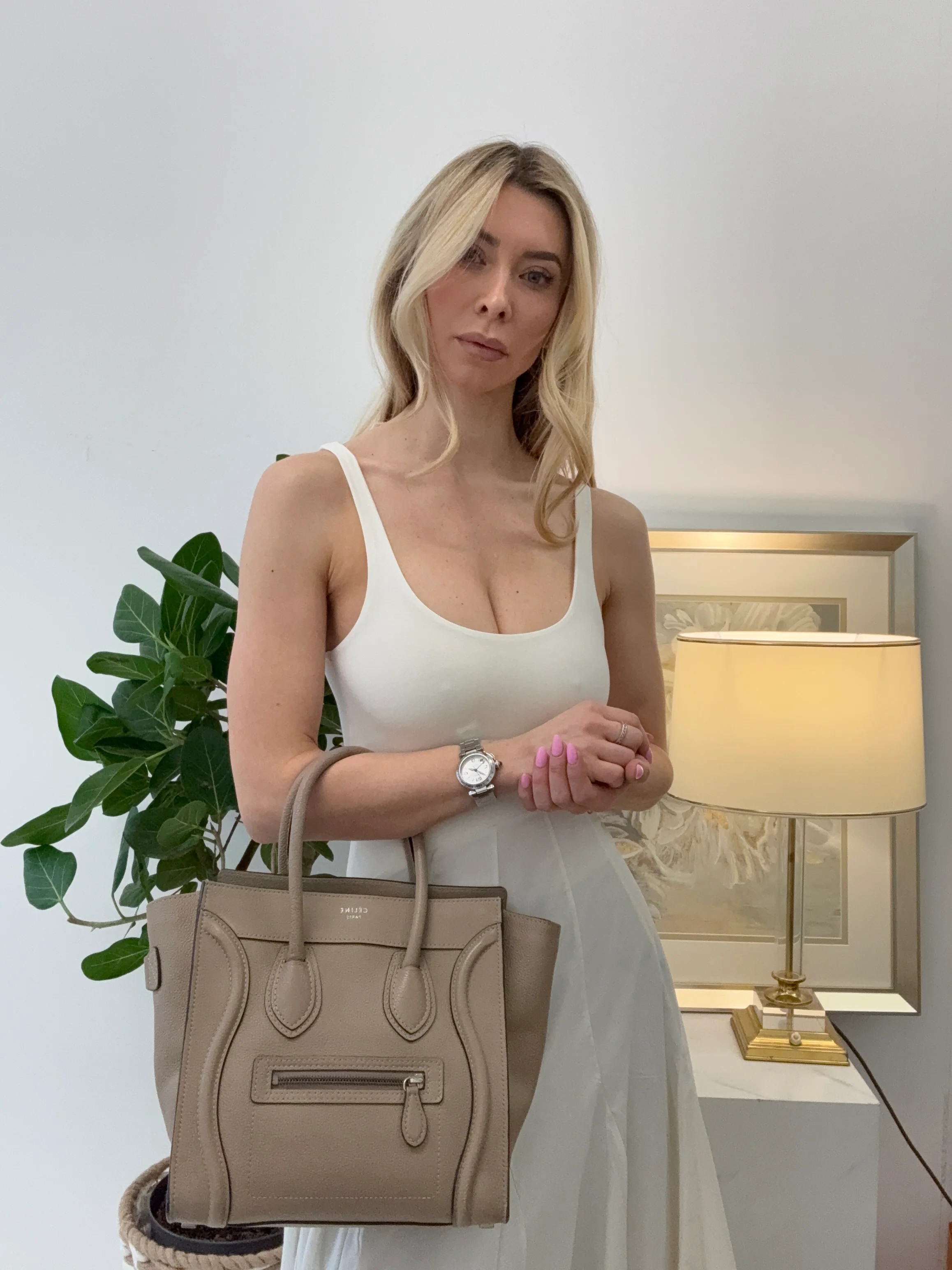 Celine Grey Luggage Micro Tote 2012