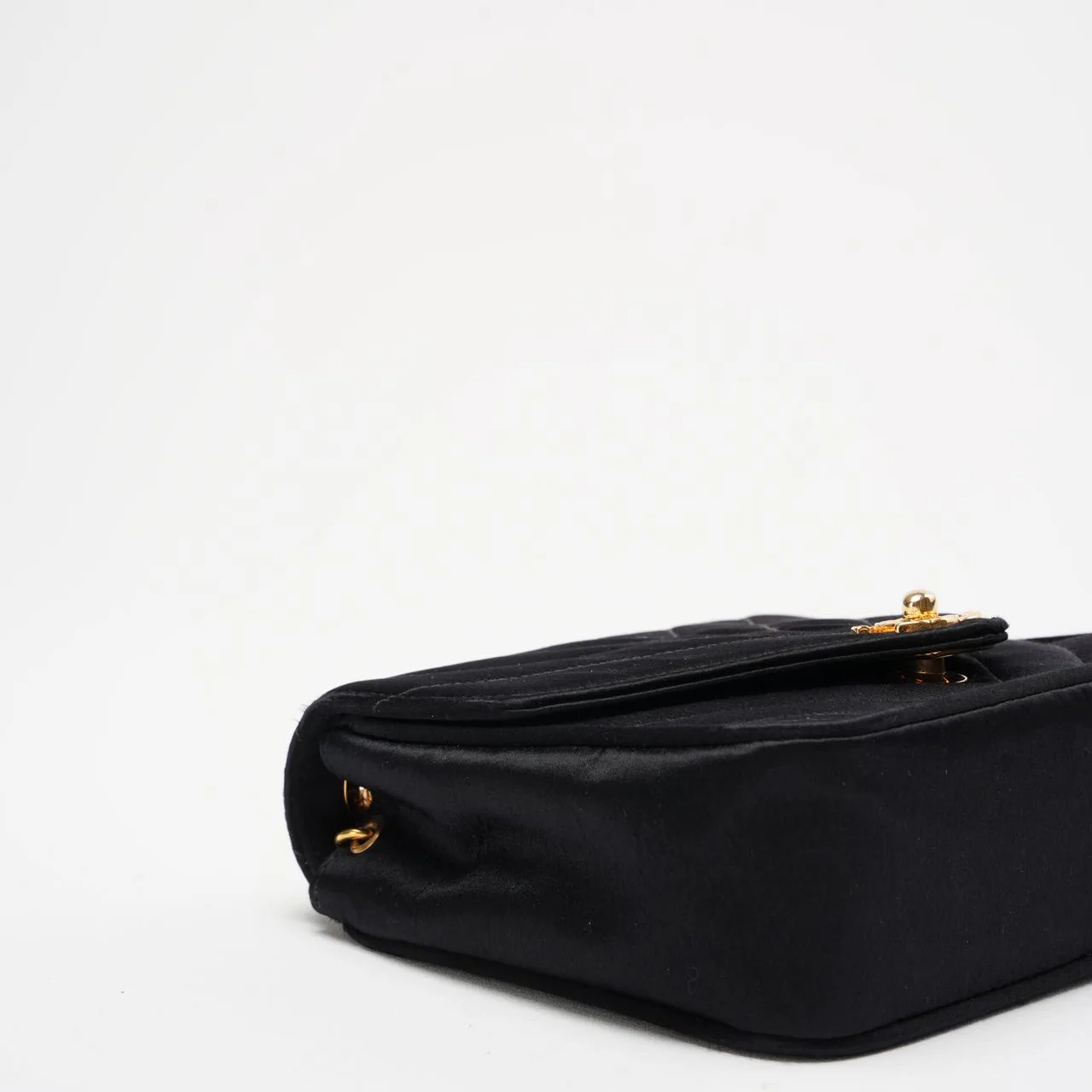 Chanel Timeless Chevron Mini Square Silk Dark Blue