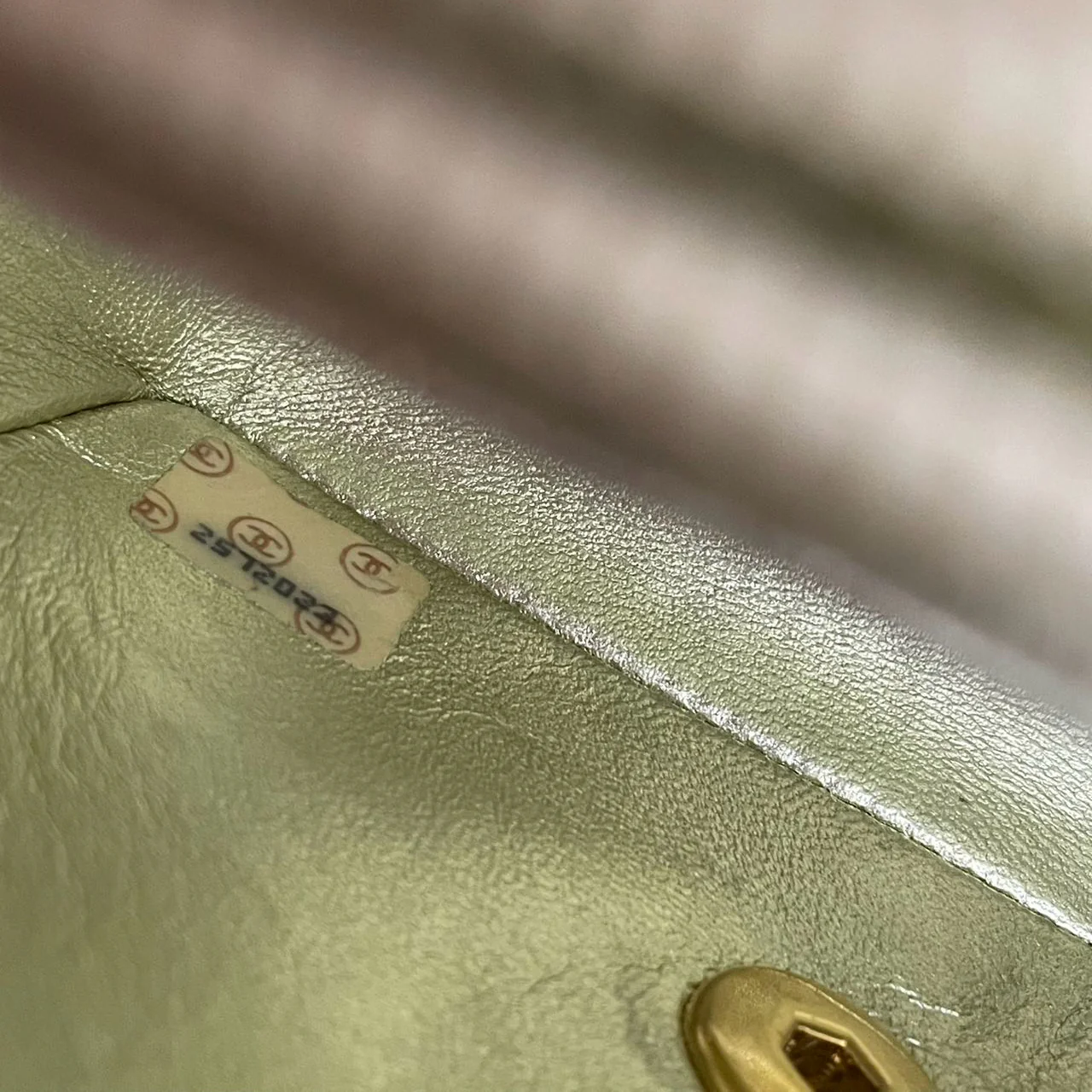 Chanel Timeless Chevron Mini Square Silk Dark Blue