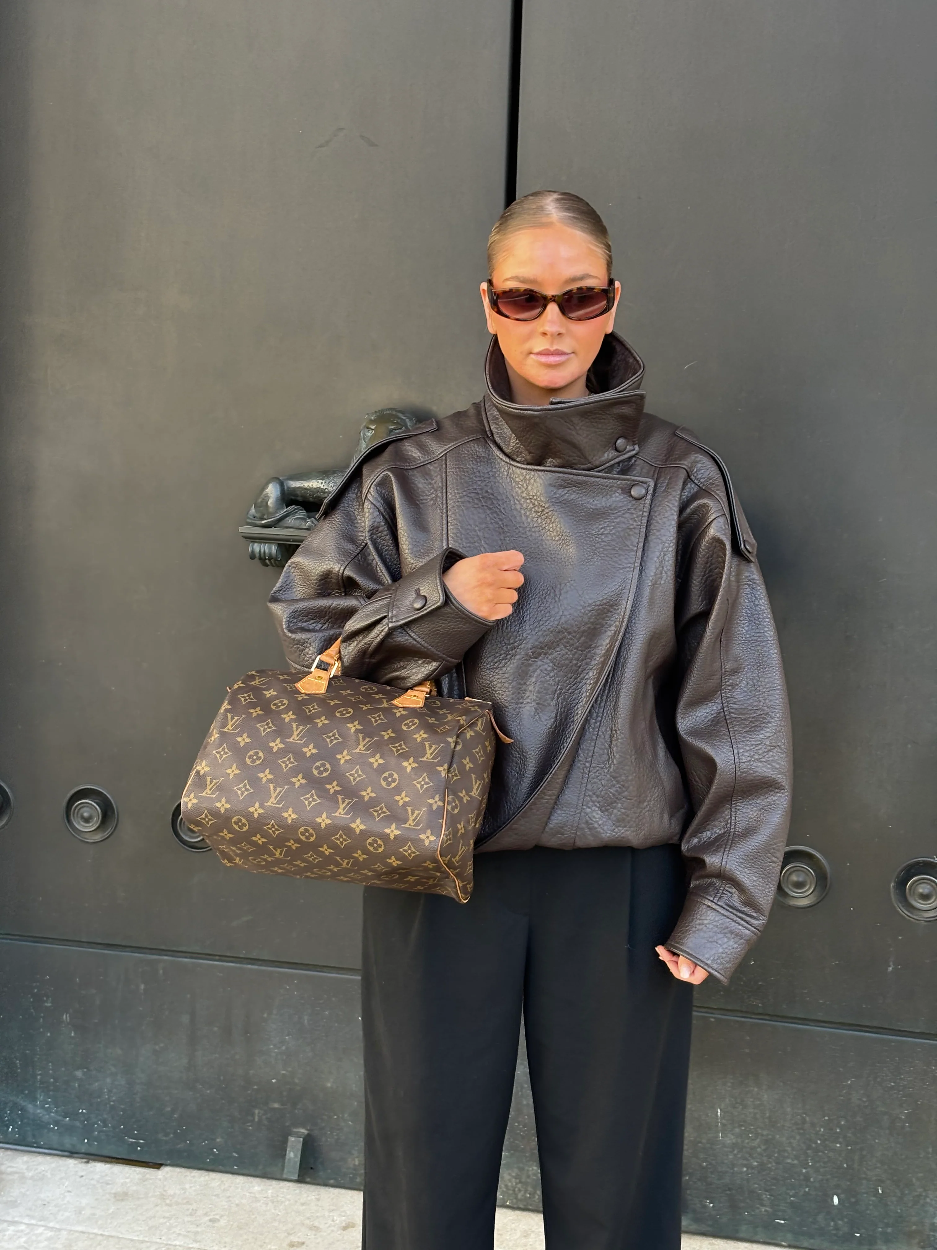 Louis Vuitton Speedy 30 Monogram Canvas Brown Bag 1999