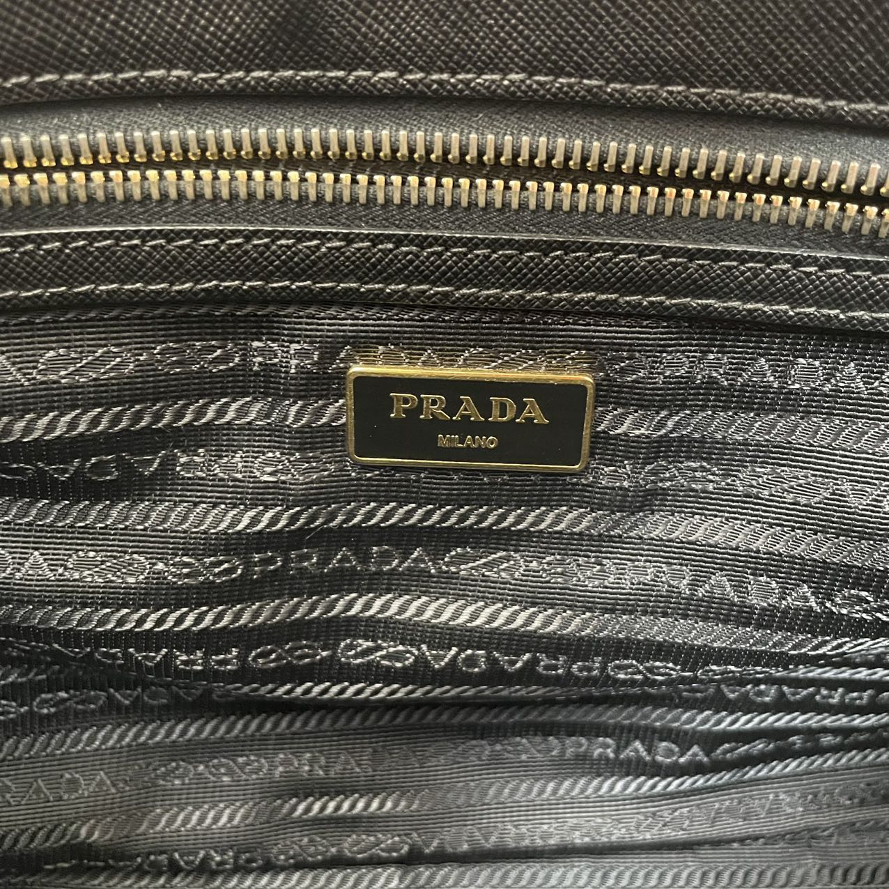 Prada Black Galleria Saffiano Leather Bag