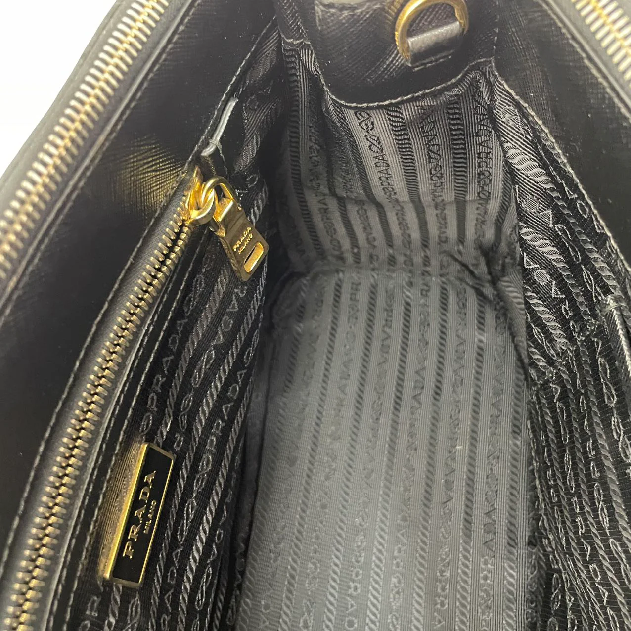 Prada Black Galleria Saffiano Leather Bag