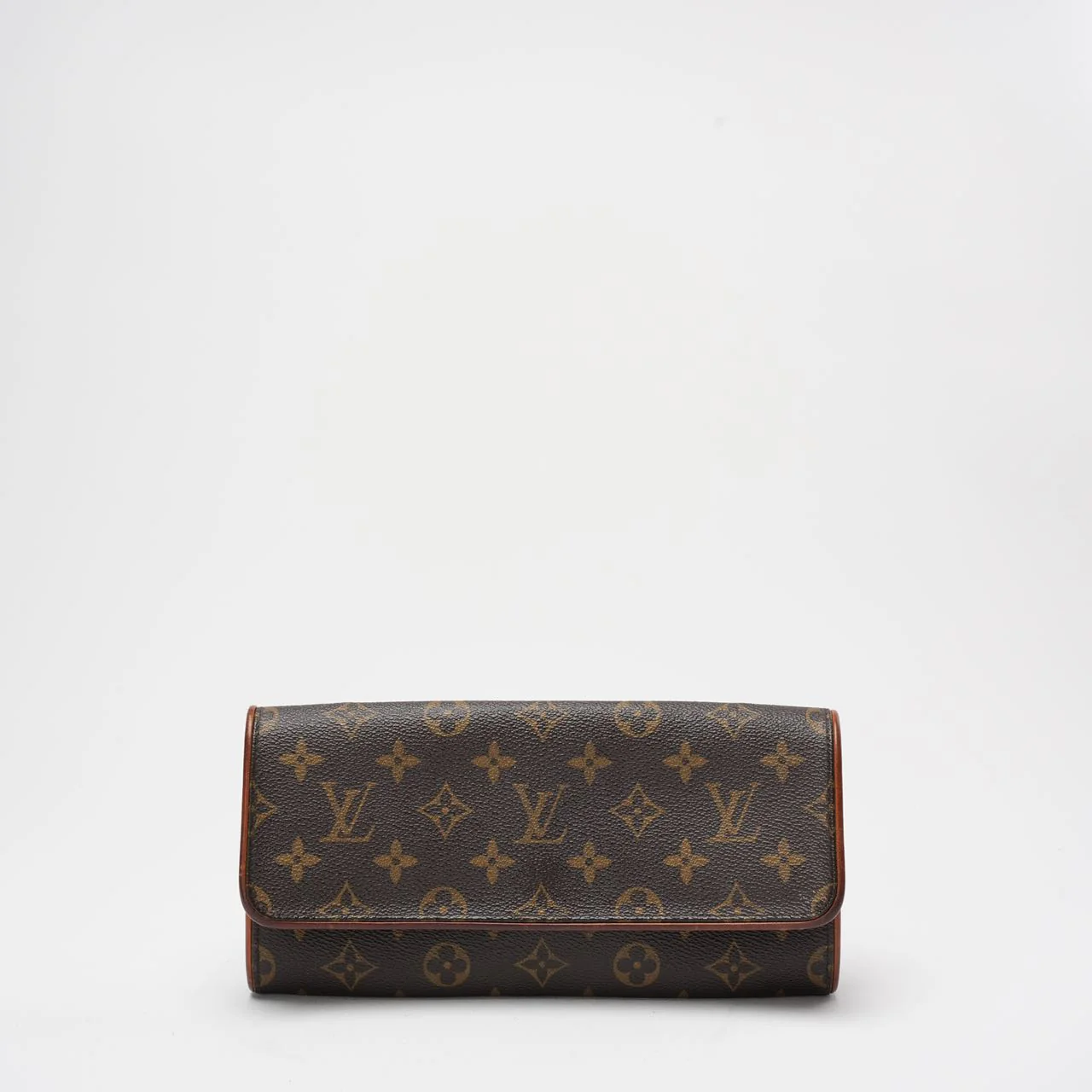 Louis Vuitton Brown Vintage Twin Pochette Crossbody Bag