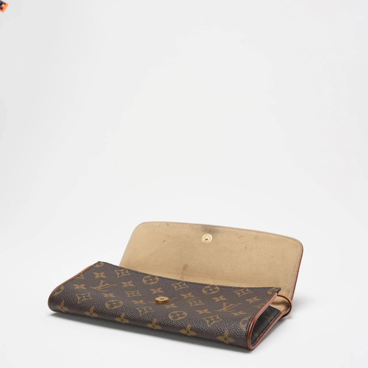 Louis Vuitton Brown Vintage Twin Pochette Crossbody Bag