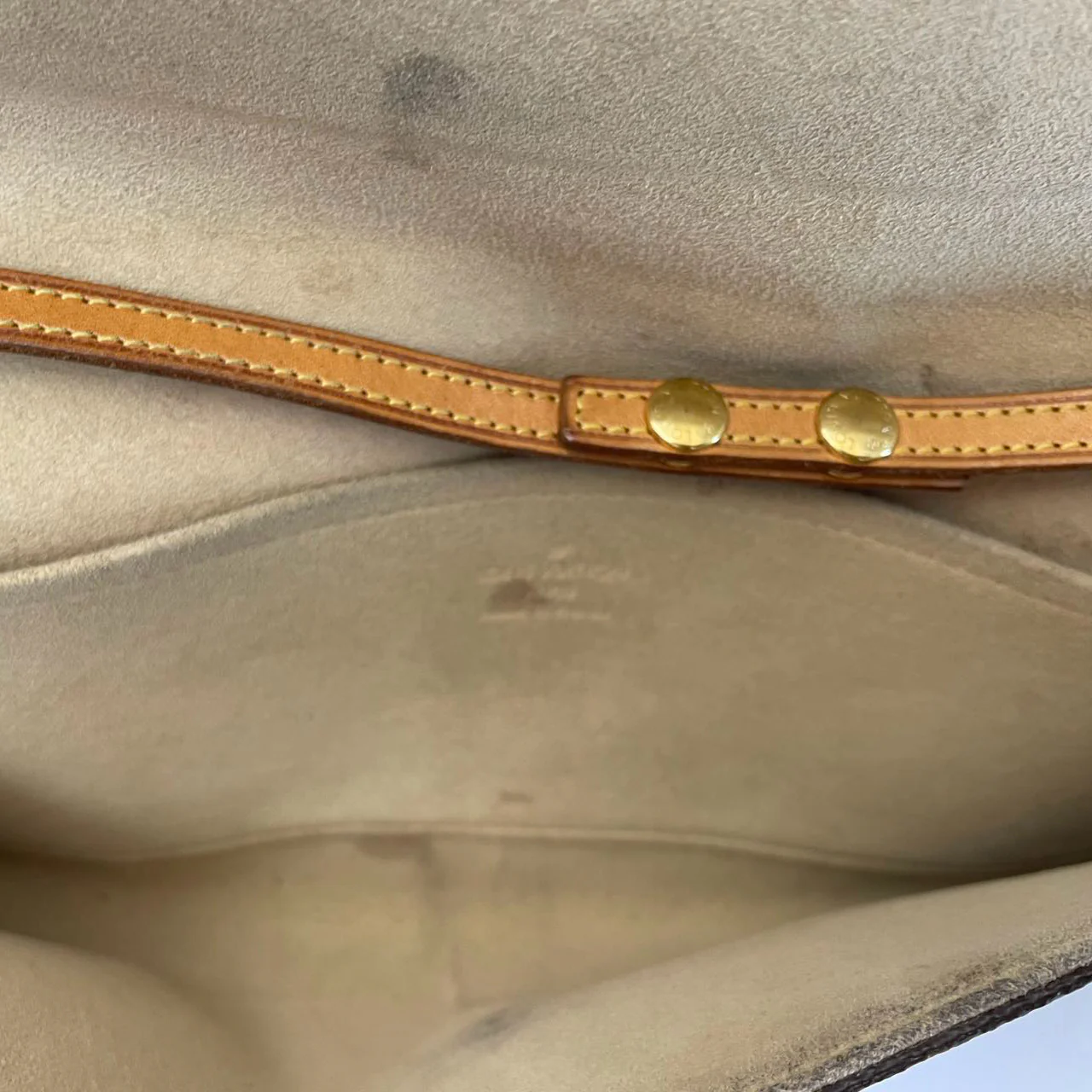 Louis Vuitton Brown Vintage Twin Pochette Crossbody Bag