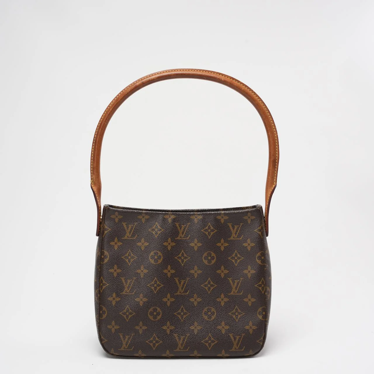 Louis Vuitton Brown Vintage Monogram Looping MM Shoulder Bag
