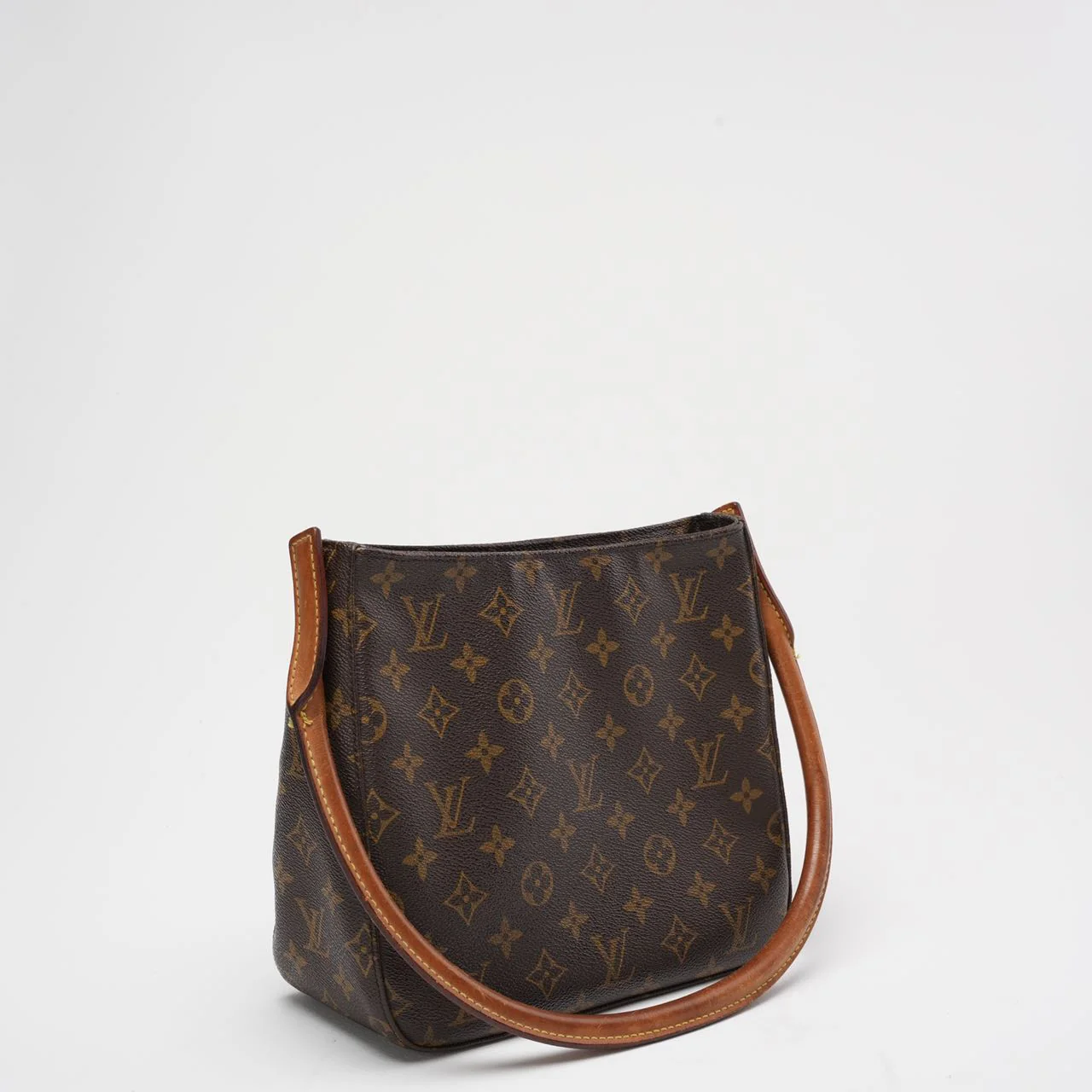 Louis Vuitton Brown Vintage Monogram Looping MM Shoulder Bag