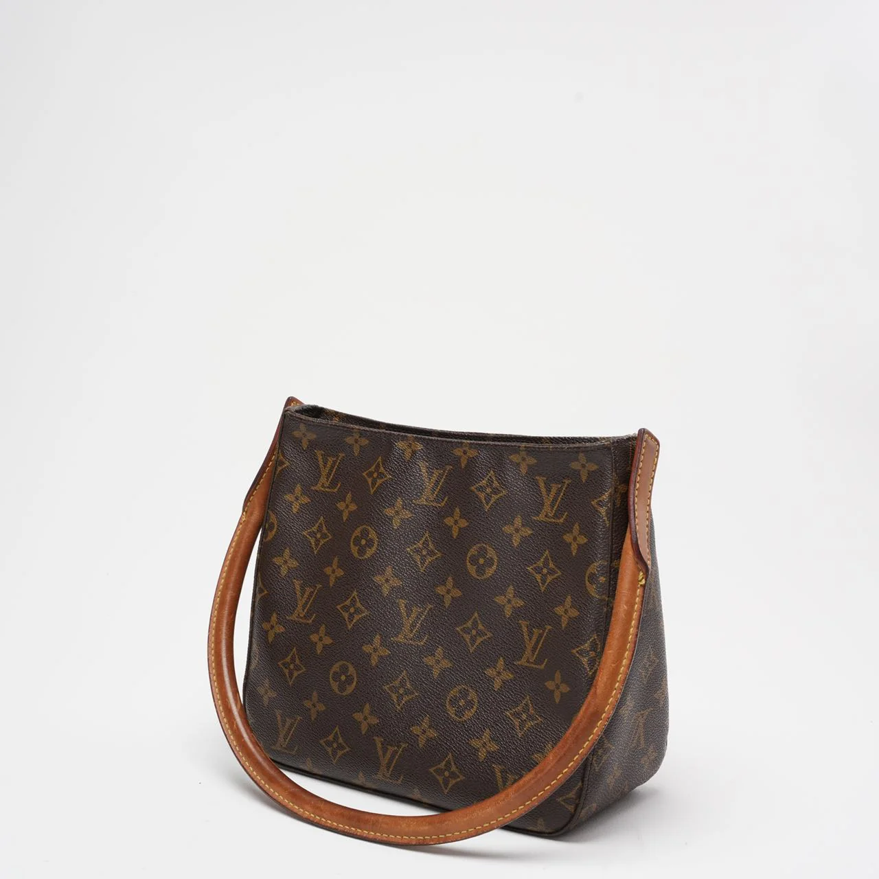 Louis Vuitton Brown Vintage Monogram Looping MM Shoulder Bag
