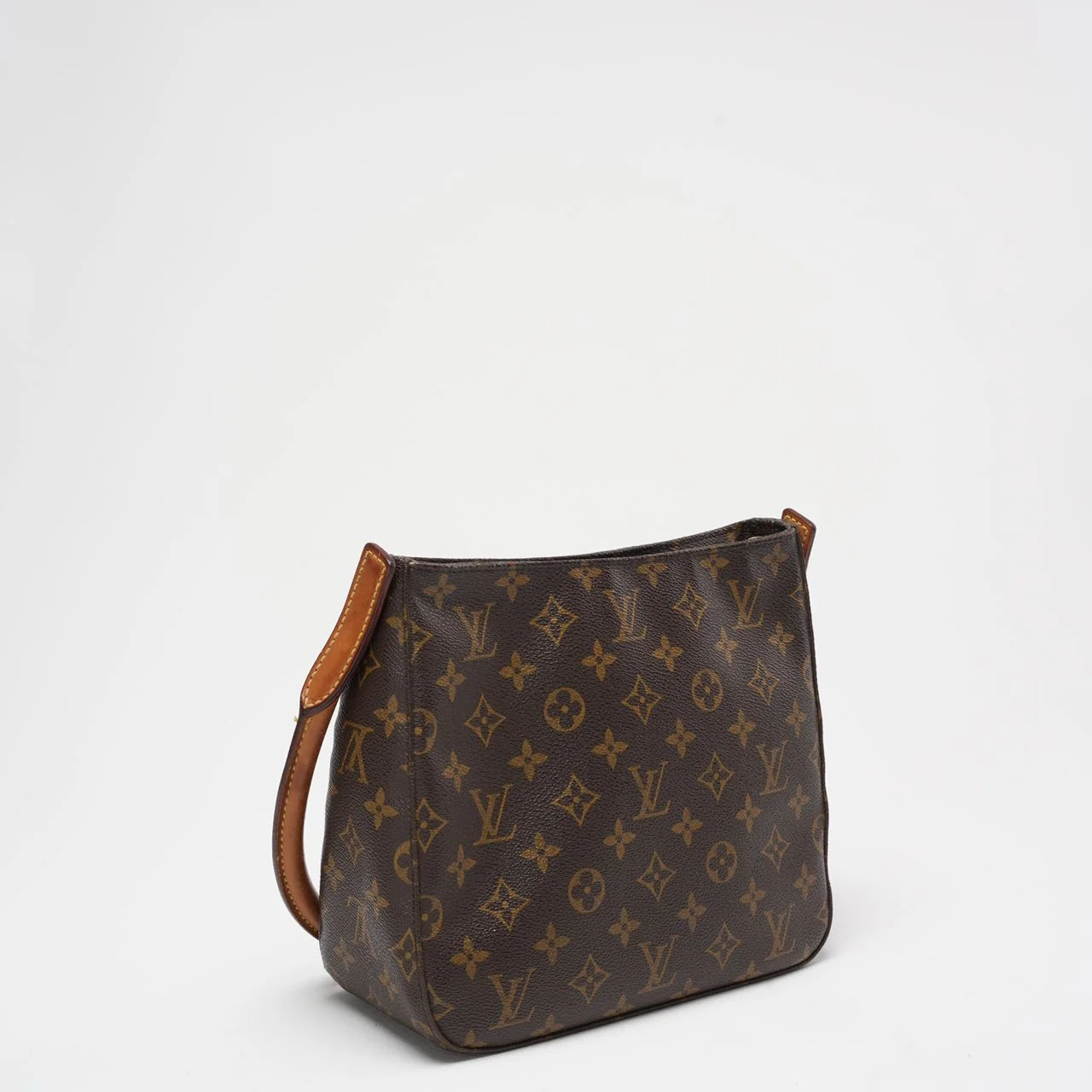 Louis Vuitton Brown Vintage Monogram Looping MM Shoulder Bag