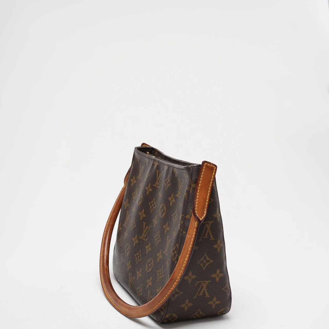 Louis Vuitton Brown Vintage Monogram Looping MM Shoulder Bag