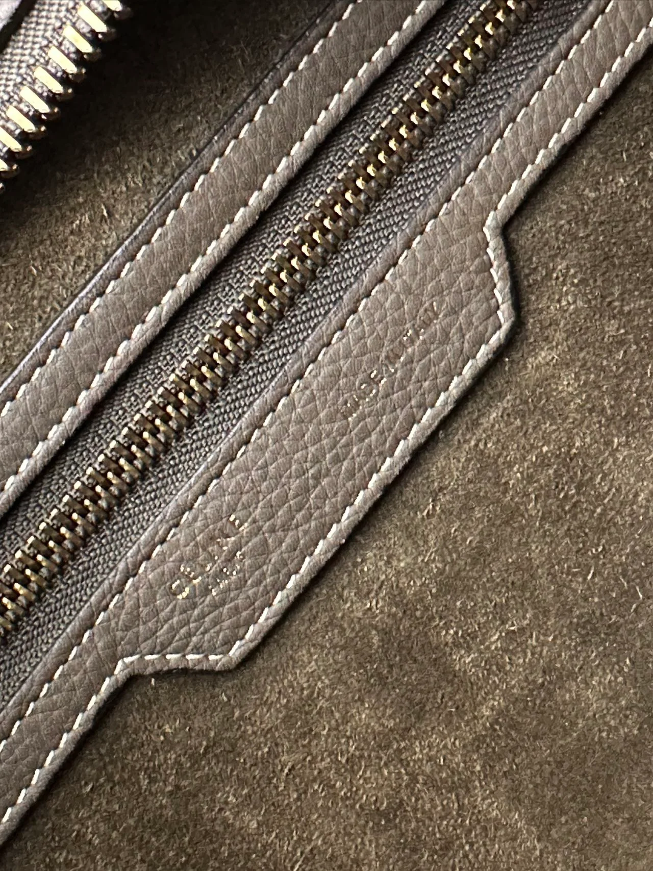 Céline Classic Luggage Handbag Gray