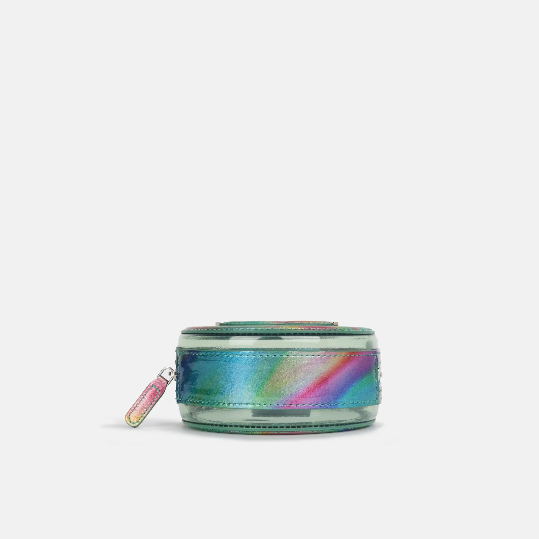 Chanel Green Multicolour Filigree Round Clutch with Chain Crossbody Bag