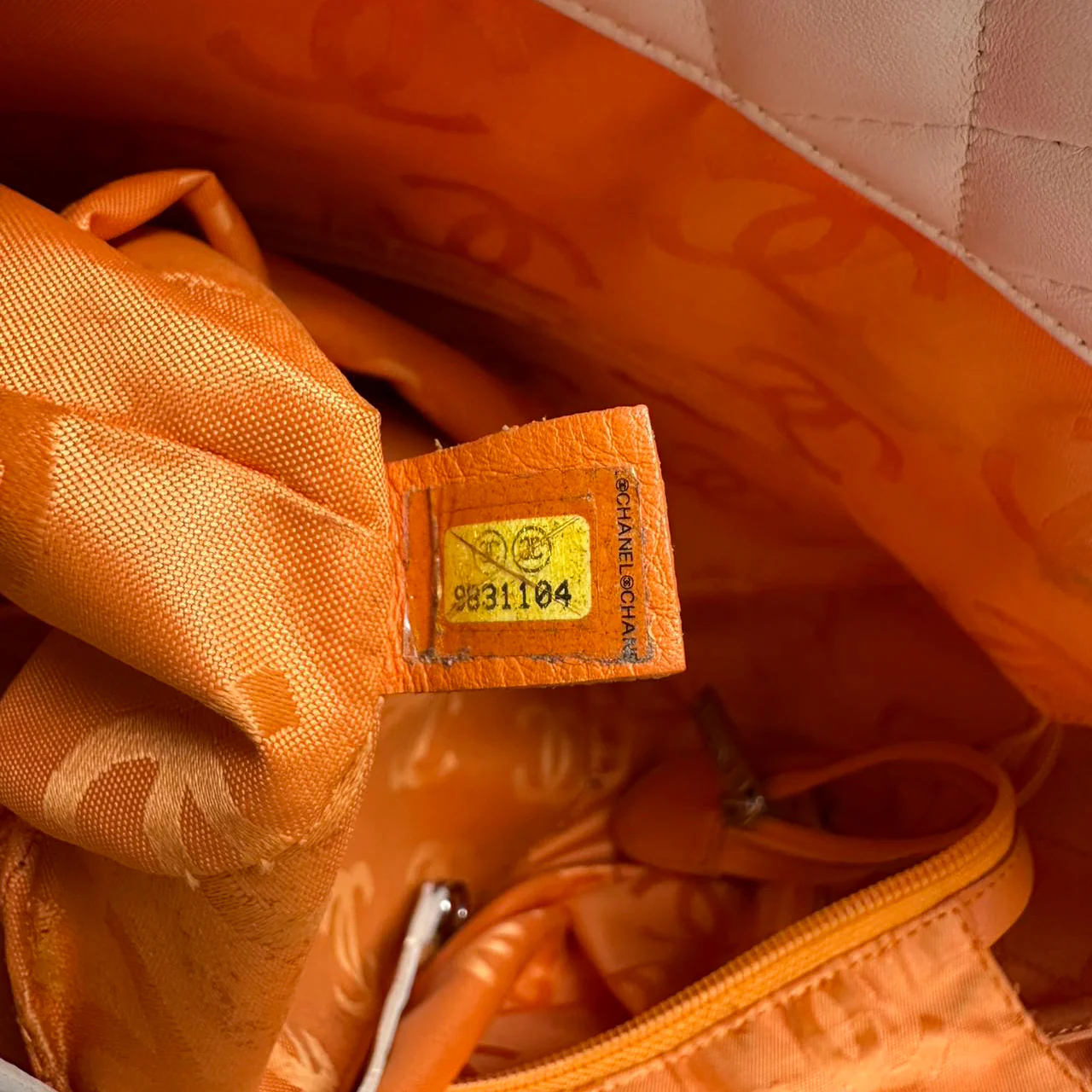 Chanel Cambon CC Tote Bag Large White Lambskin