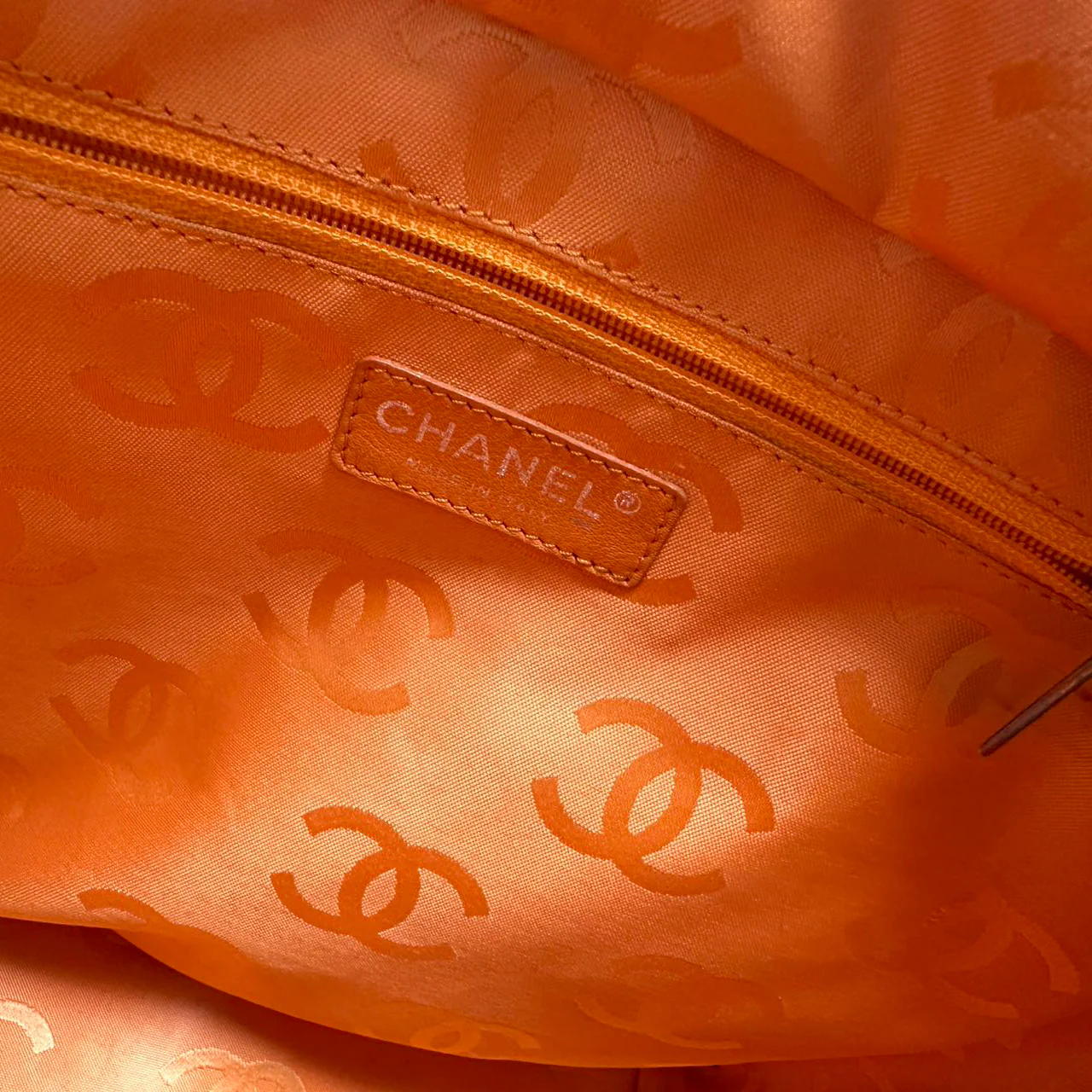 Chanel Cambon CC Tote Bag Large White Lambskin