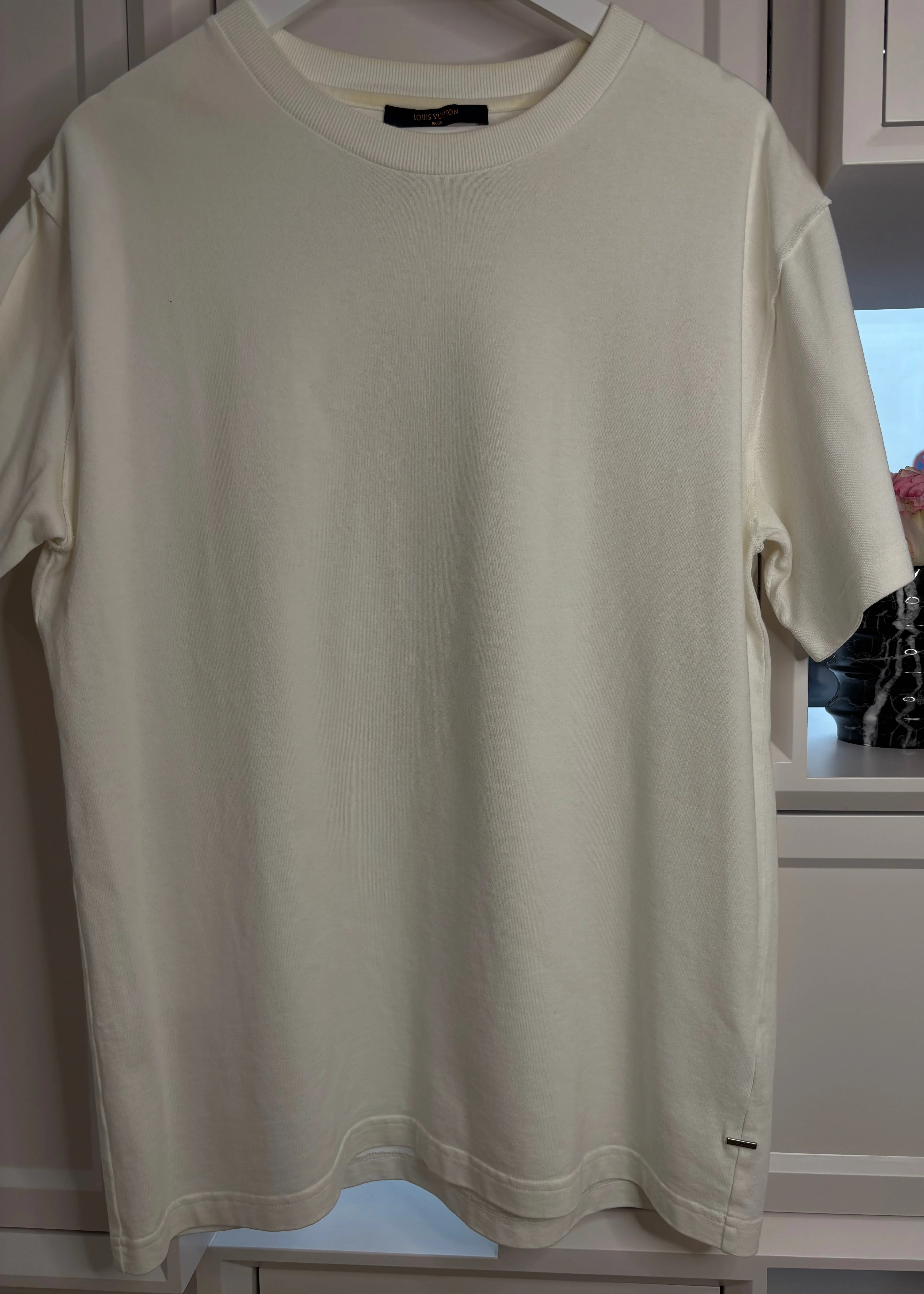 Louis Vuitton White Embossing Tshirt Men's Size L