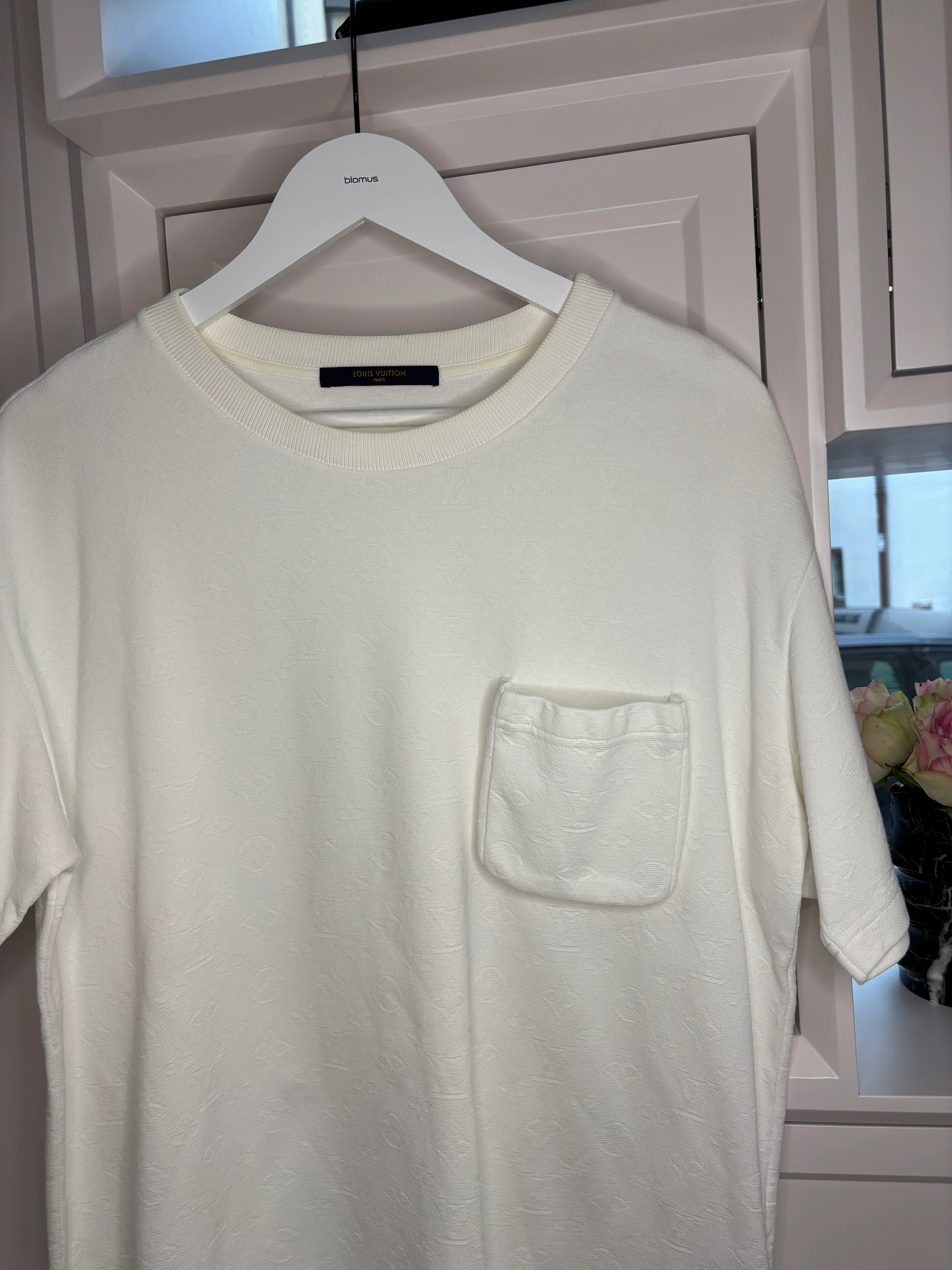 Louis Vuitton White Monogram Men's Tshirt Size L
