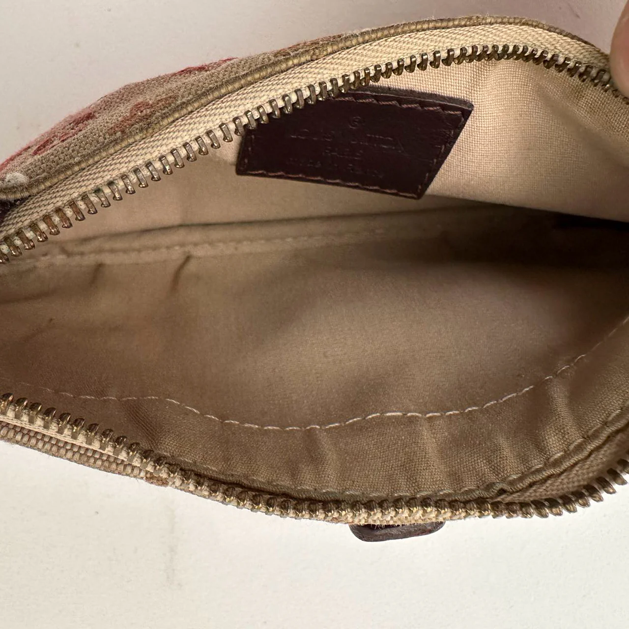 Louis Vuitton Burgundy Monogram Pochette Mini Anne Sophie