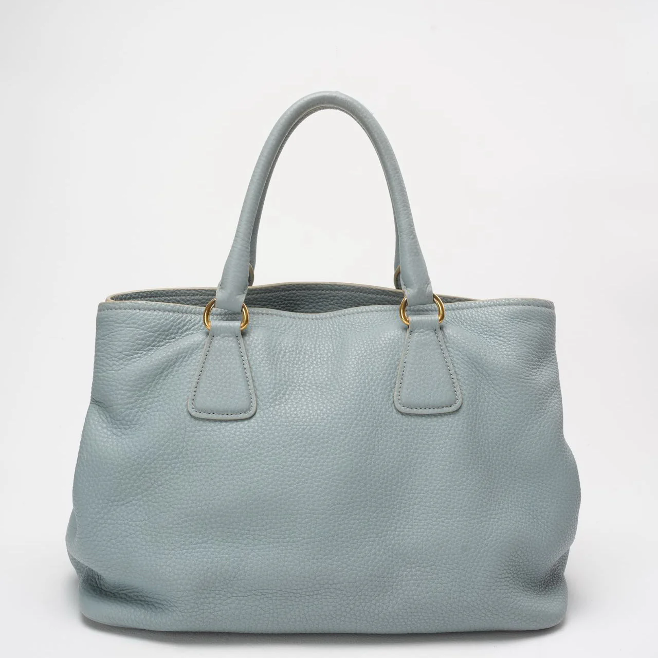 Prada Light Blue Saffiano Lux Leather Medium Galleria Tote