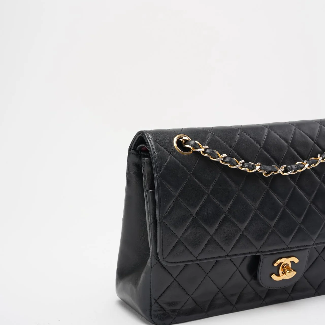 Chanel Vintage Black Timeless Classic Flap Bag 1990s