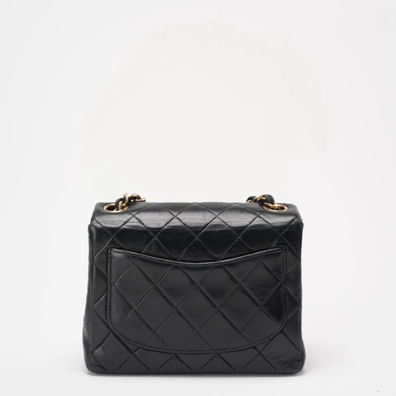 Chanel Black Vintage Mini Flap Square Bag 2000s