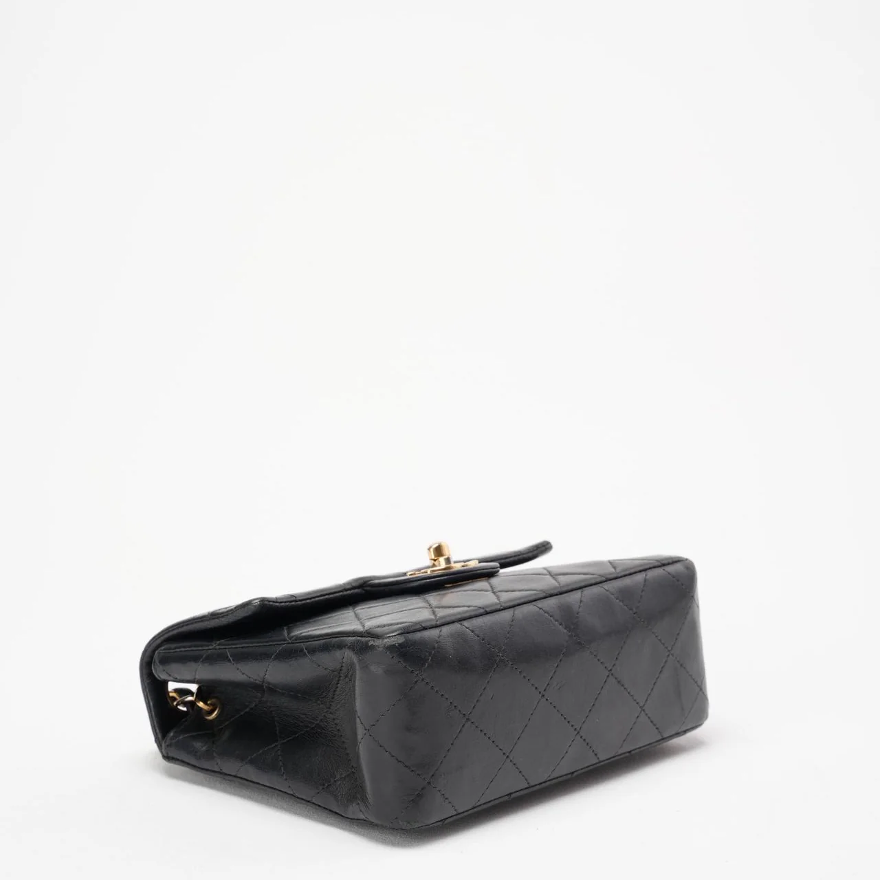 Chanel Black Vintage Mini Flap Square Bag 2000s