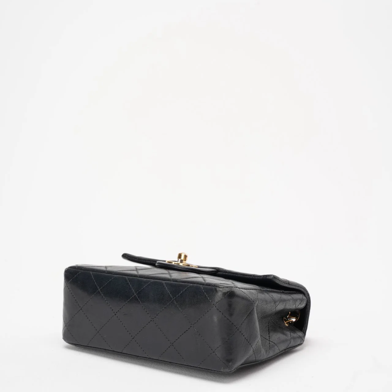 Chanel Black Vintage Mini Flap Square Bag 2000s