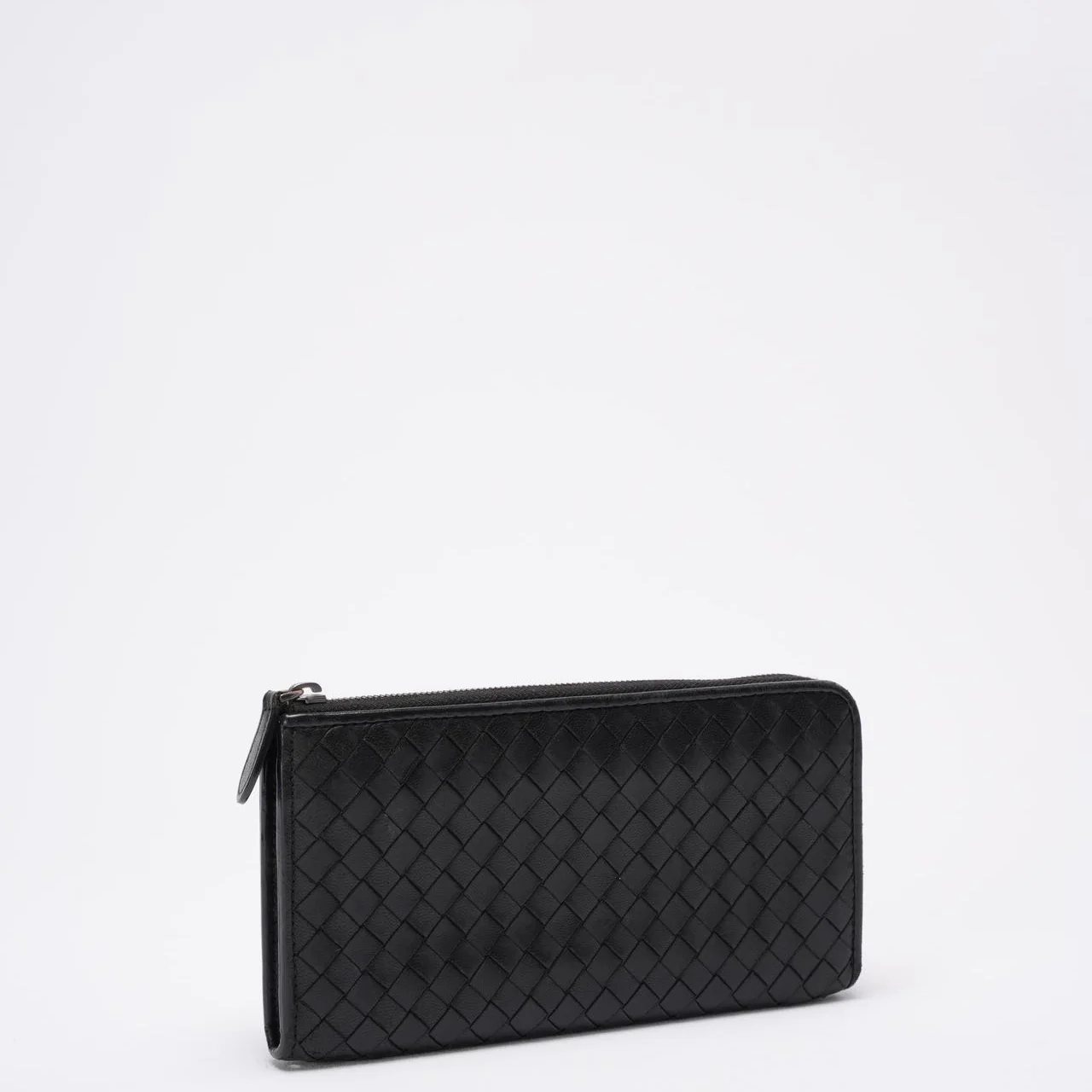 Bottega Veneta Black Long Wallet