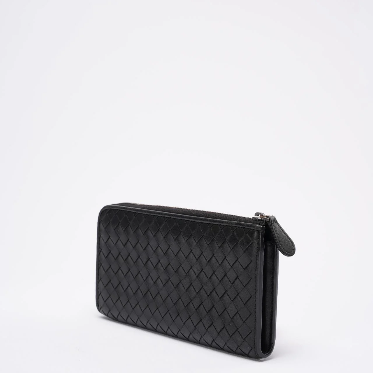 Bottega Veneta Black Long Wallet