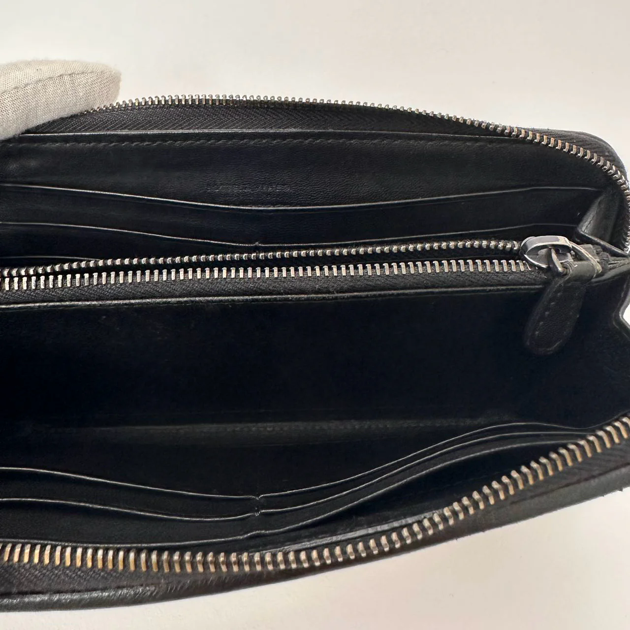 Bottega Veneta Black Long Wallet