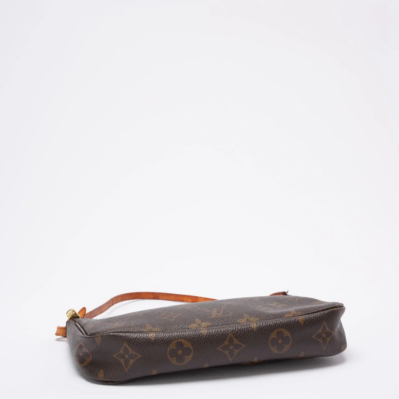 Louis Vuitton Vintage Brown Monogram Pochette Accessoires Shoulder Bag 2000