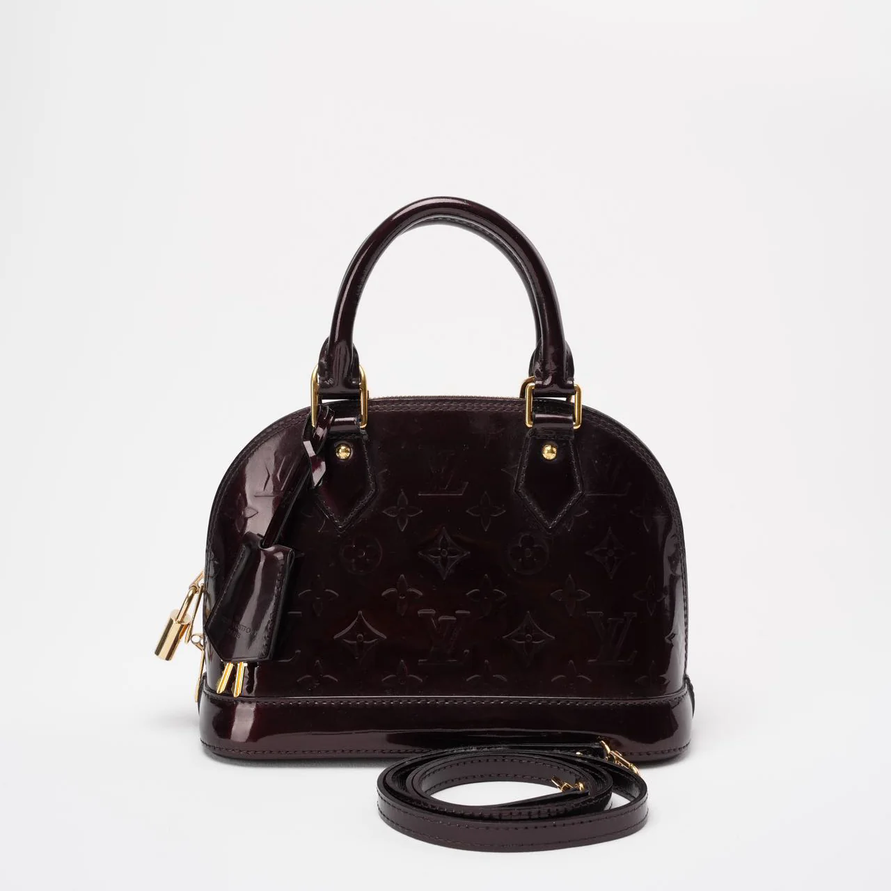 Louis Vuitton Purple Amarante Monogram Vernis Alma BB Bag