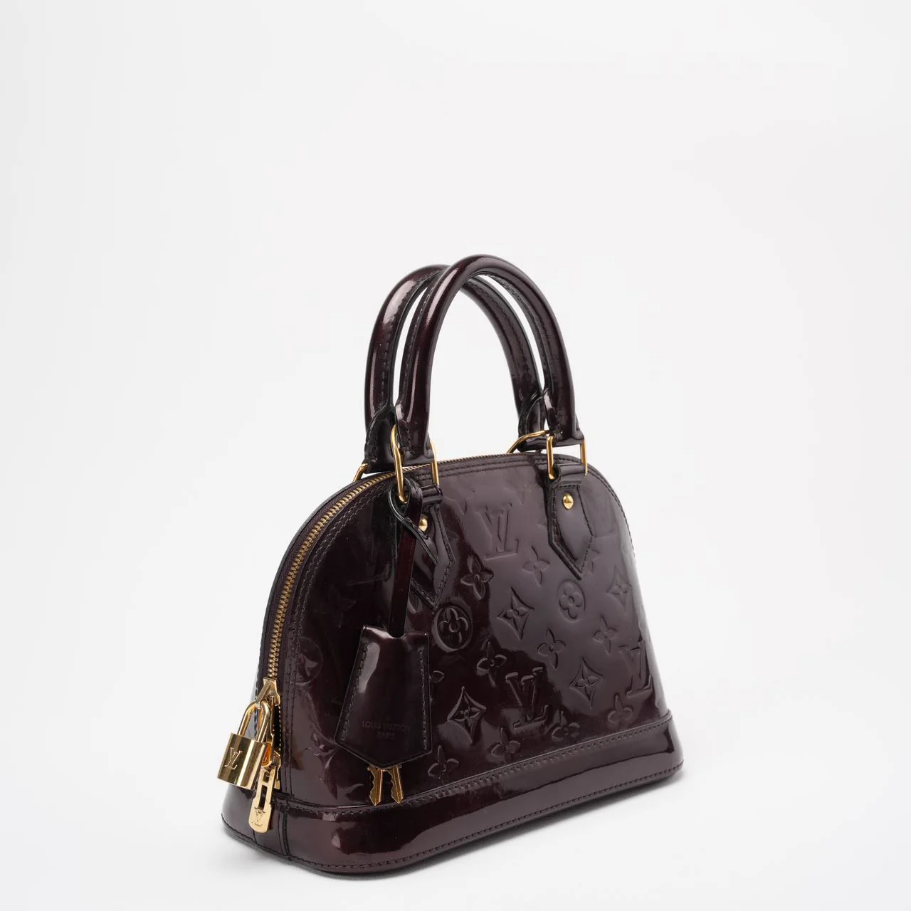 Louis Vuitton Purple Amarante Monogram Vernis Alma BB Bag