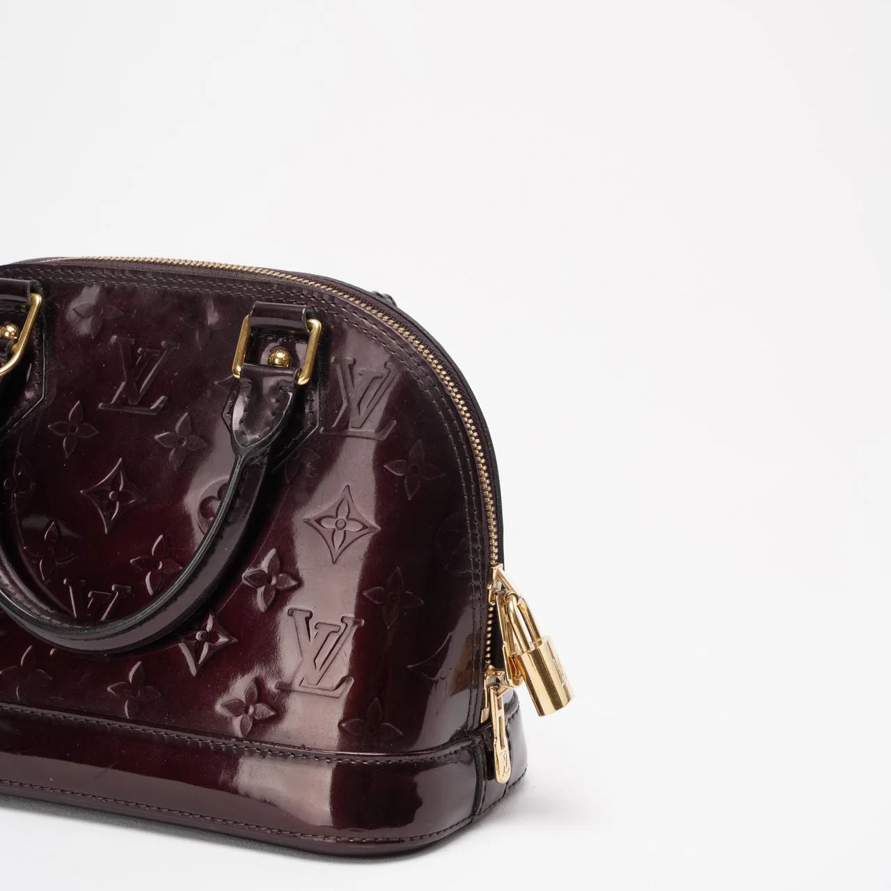 Louis Vuitton Purple Amarante Monogram Vernis Alma BB Bag