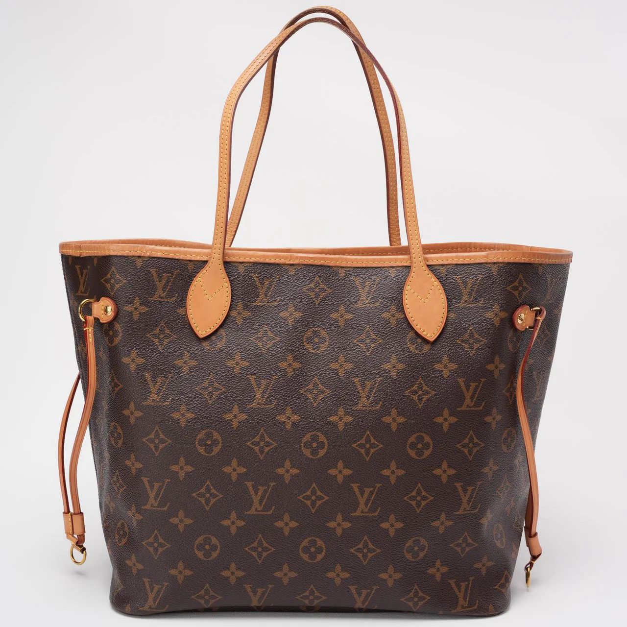 Louis Vuitton Monogram Neverfull MM Handbag Brown