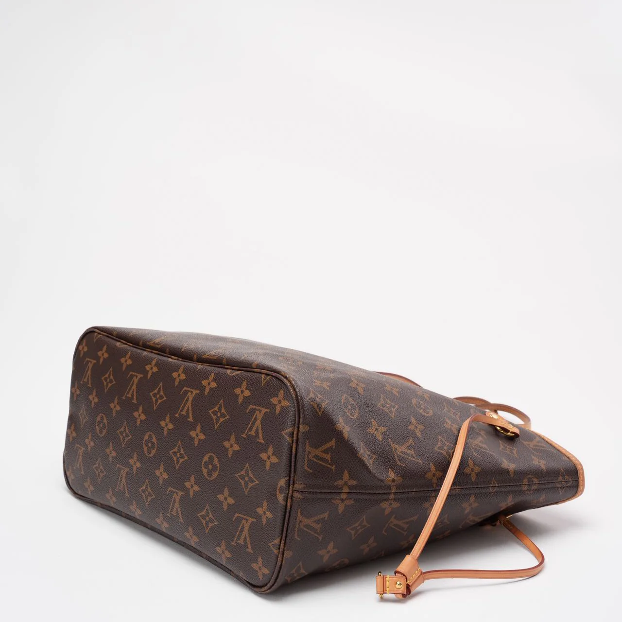 Louis Vuitton Monogram Neverfull MM Handbag Brown