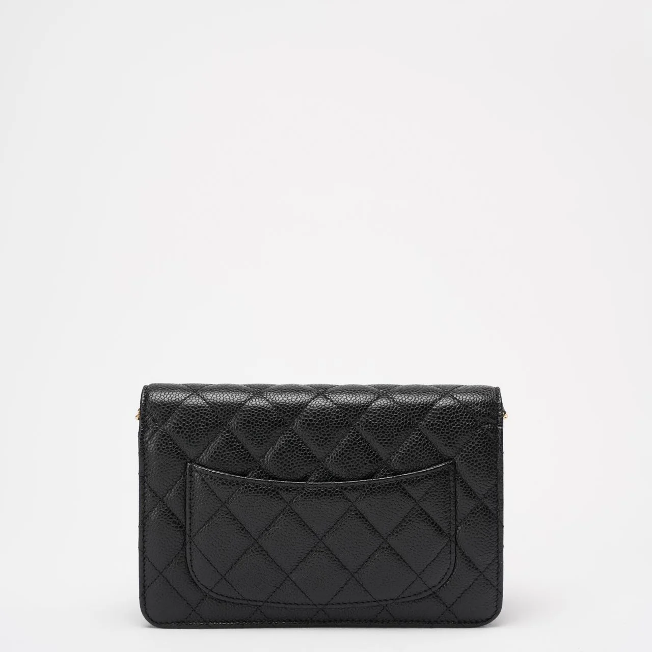 Chanel Black Classic Wallet on Chain WOC Bag Caviar 2013-2014