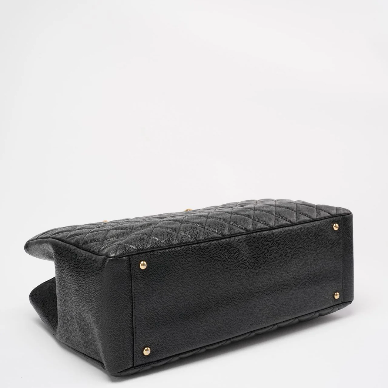 Chanel Black Grand Shopping Tote (GST) Bag in Caviar Leather