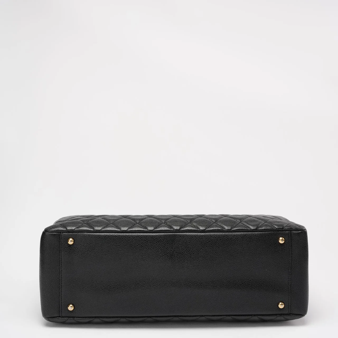 Chanel Black Grand Shopping Tote (GST) Bag in Caviar Leather