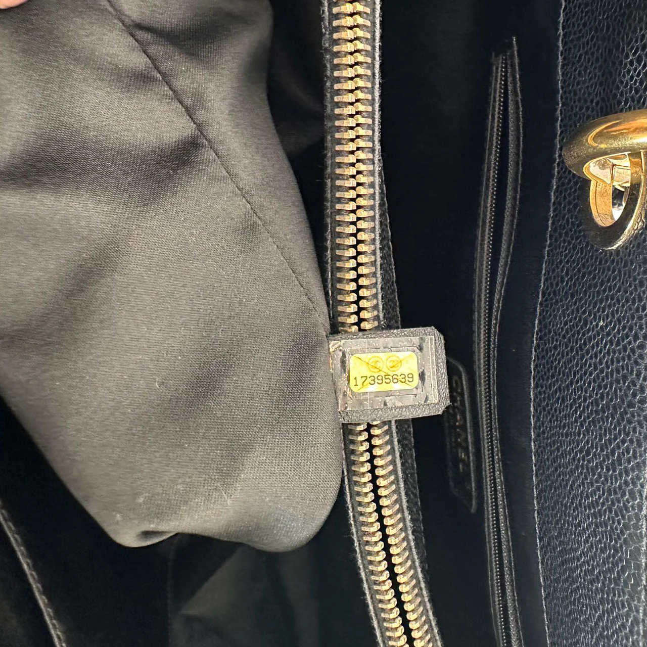 Chanel Black Grand Shopping Tote (GST) Bag in Caviar Leather