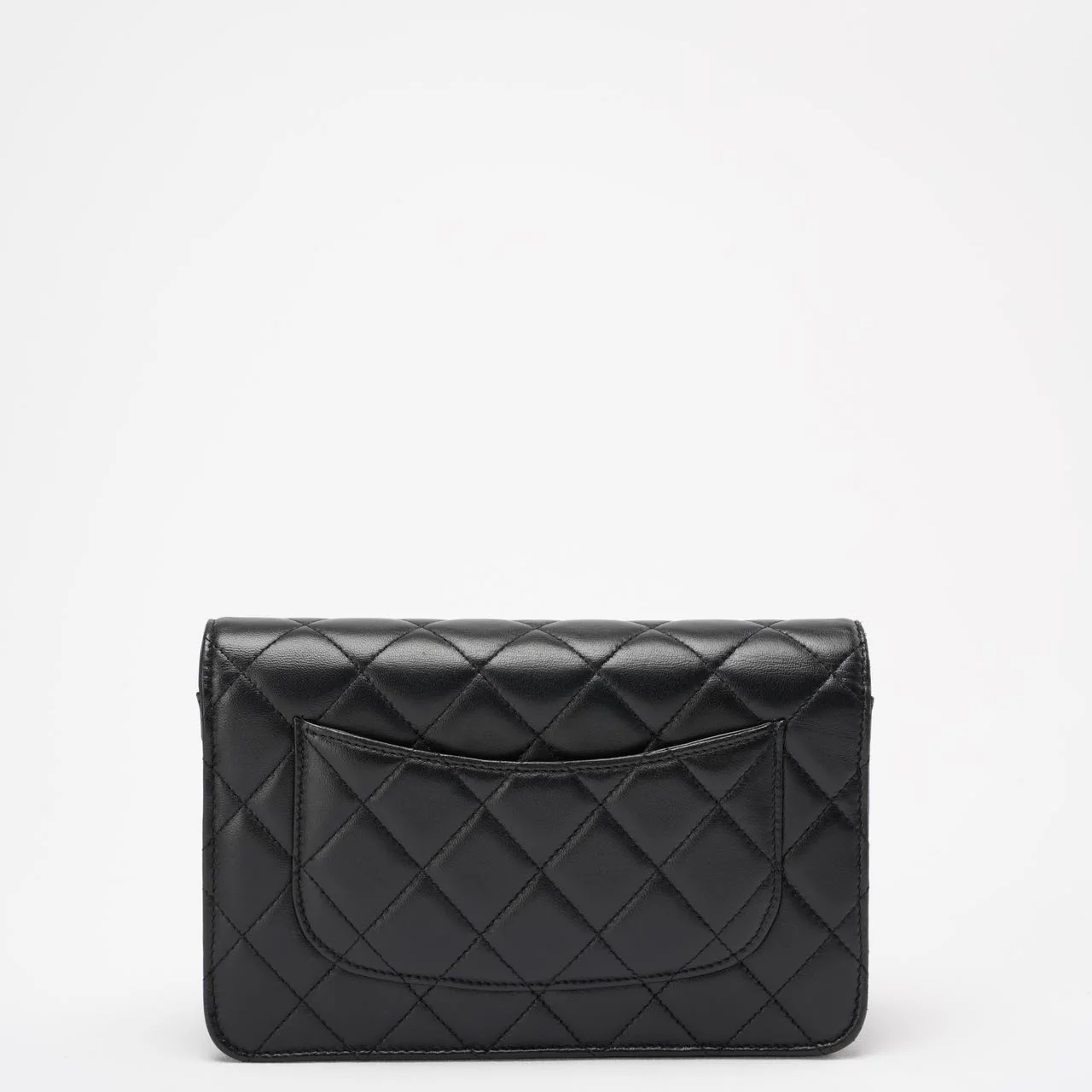 Chanel Black Wallet on Chain Bag Lambskin 2019