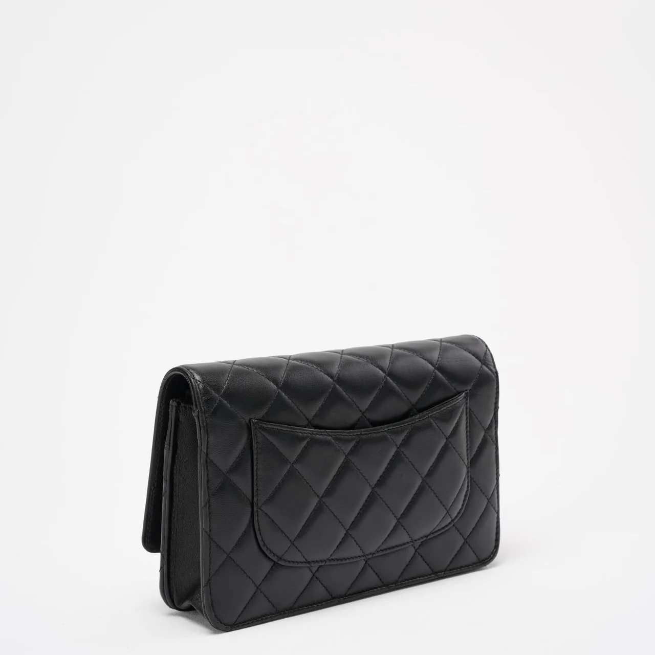 Chanel Black Wallet on Chain Bag Lambskin 2019