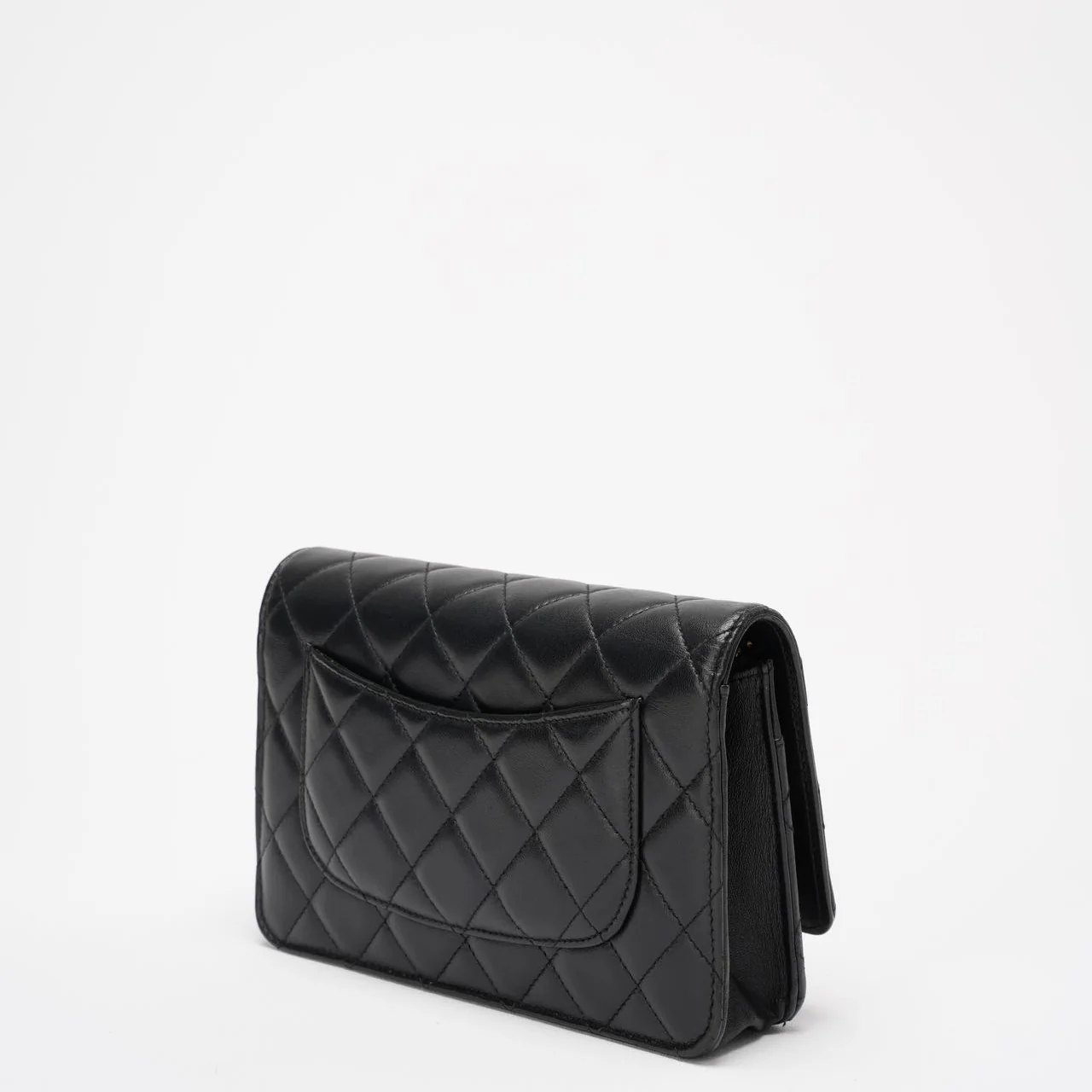 Chanel Black Wallet on Chain Bag Lambskin 2019
