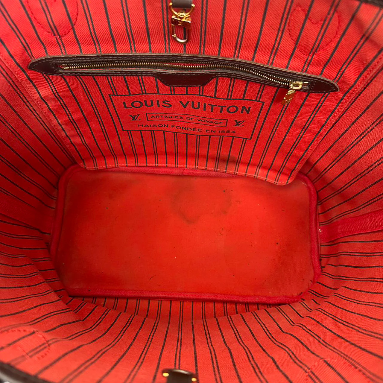 Louis Vuitton Brown Damier Ebene Neverfull MM 2018