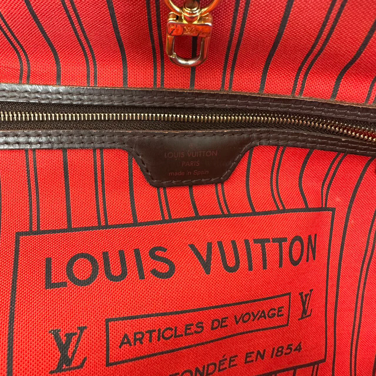 Louis Vuitton Brown Damier Ebene Neverfull MM 2018