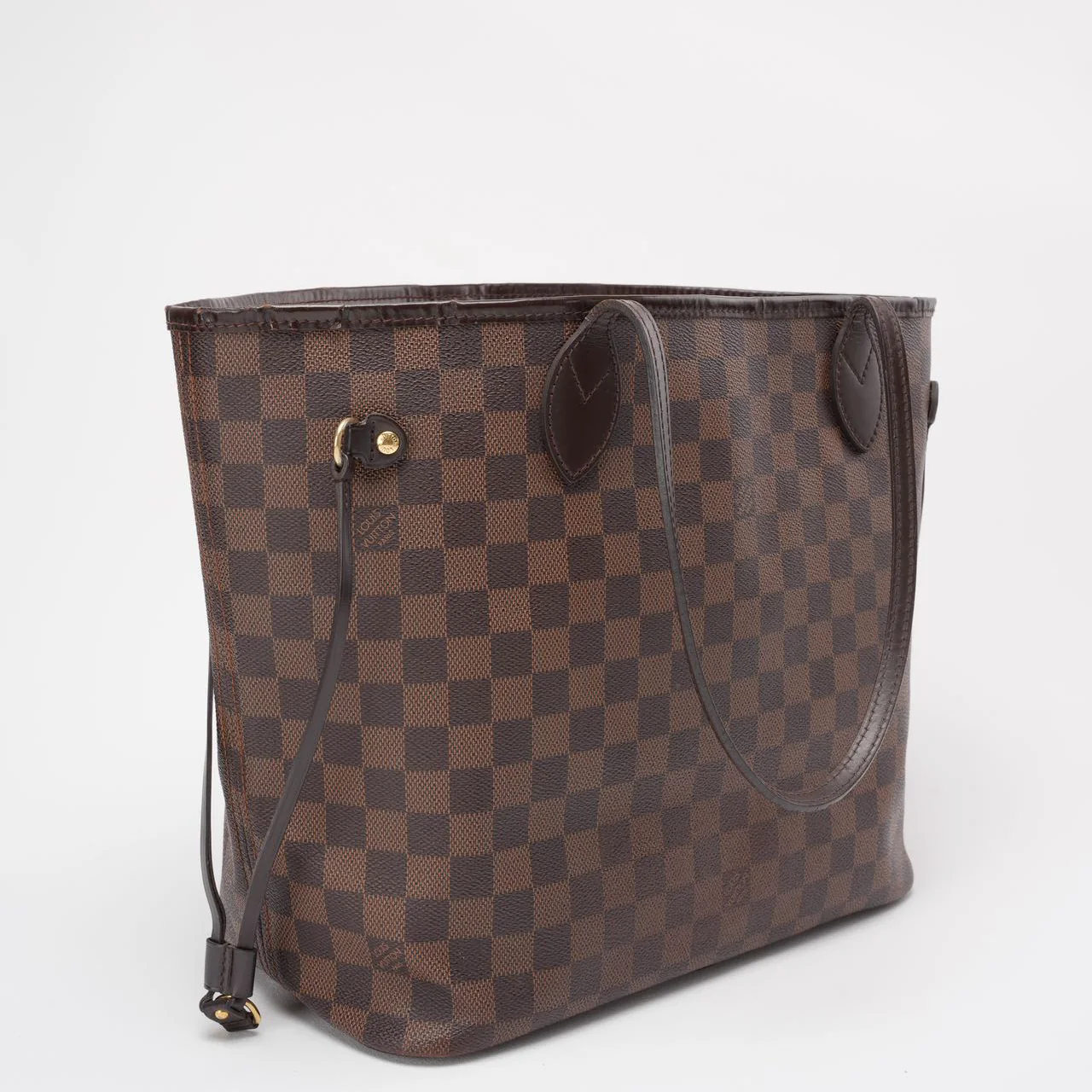 Louis Vuitton Damier Ebene Neverfull MM Tote Bag 2009
