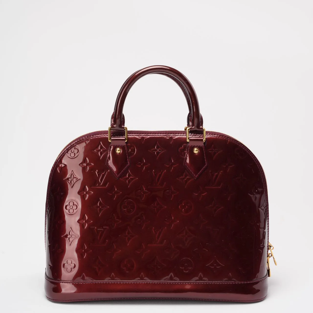 Louis Vuitton Burgundy red Monogram Vernis Alma PM 2018