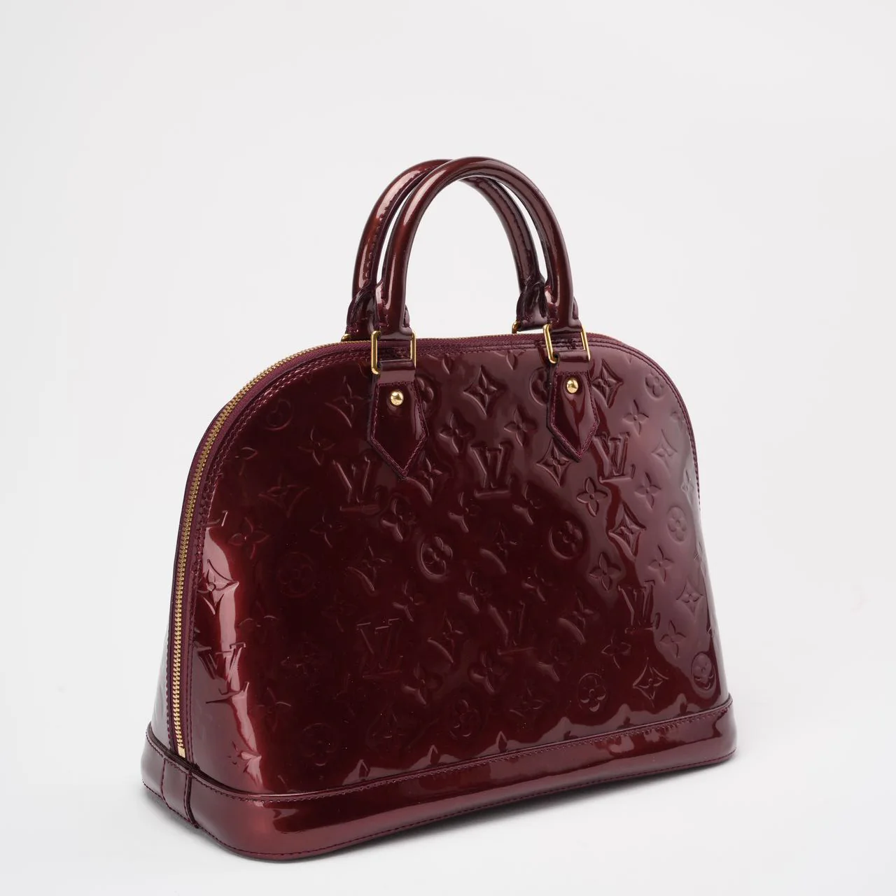 Louis Vuitton Burgundy red Monogram Vernis Alma PM 2018