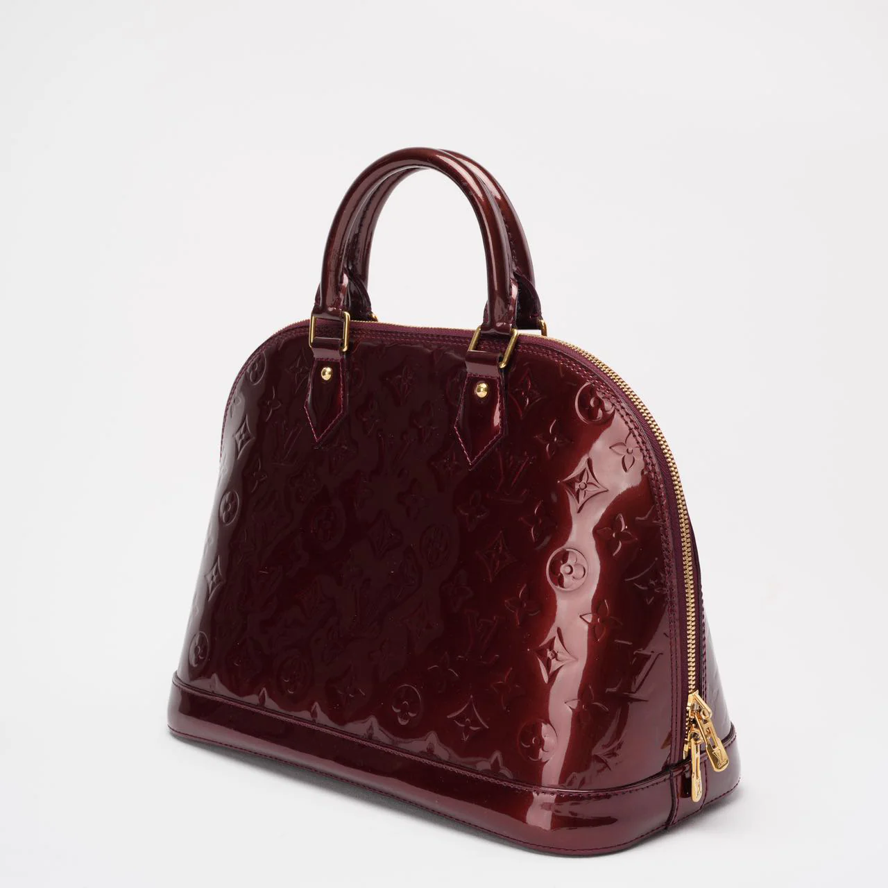 Louis Vuitton Burgundy red   Monogram Vernis Alma PM 2018
