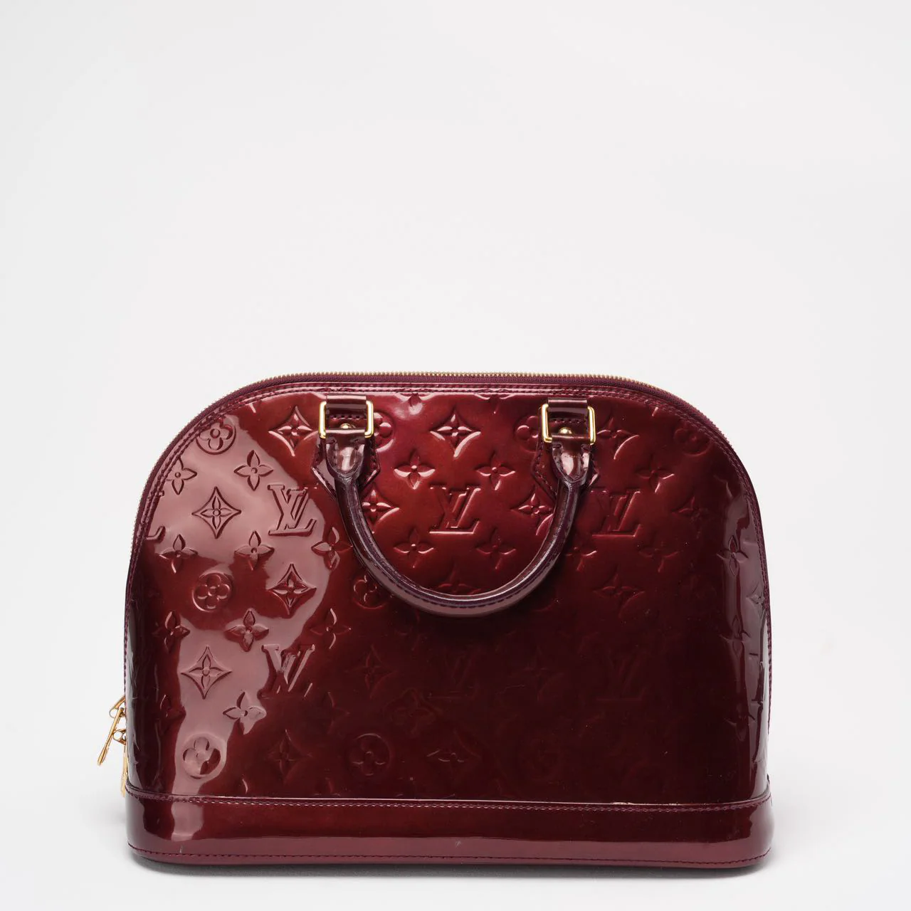 Louis Vuitton Burgundy red   Monogram Vernis Alma PM 2018